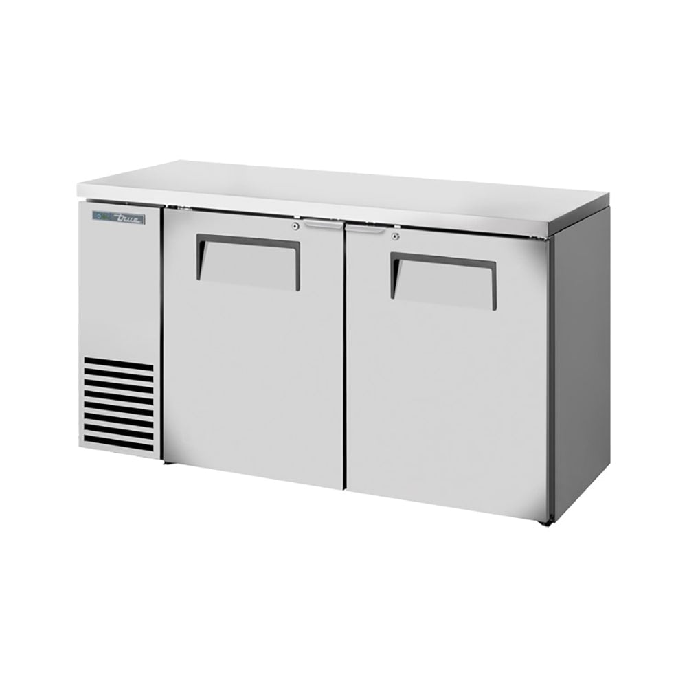 True TBB24-60-2S-Z1-SFT-S-1 60" Solid Doors Back Bar Cooler