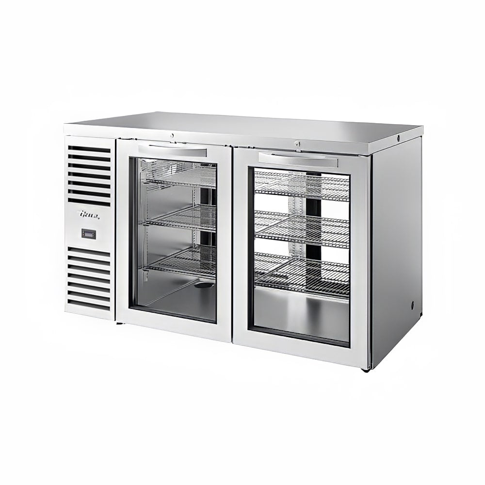 True TBR60-PTSZ1-L-S-GG-GG-1 60" Back Bar Refrigerator