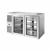 True TBR60-PTSZ1-L-S-GG-GG-1 60" Back Bar Refrigerator