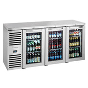 True TBR72-RISZ1-L-S-GGG-1 72" Back Bar Refrigerator
