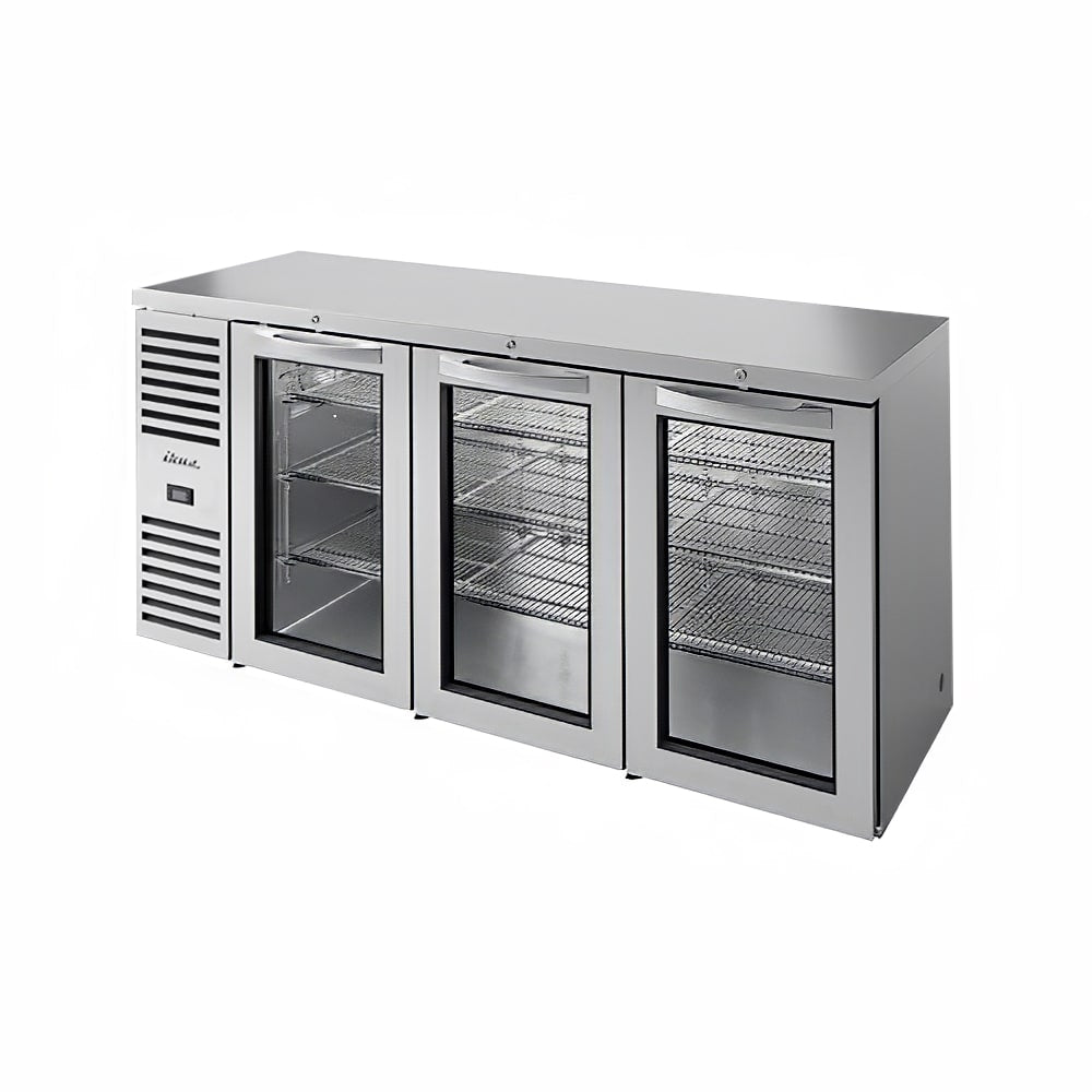 True TBR84-RISZ1-L-S-GGG-1 84" Back Bar Refrigerator