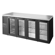 True TBR92-RISZ1-L-B-GGGG-1 92" Back Bar Refrigerator