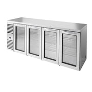 True TBR92-RISZ1-L-S-GGGG-1 92" Back Bar Refrigerator