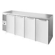 True TBR92-RISZ1-L-S-SSSS-1 92" Back Bar Refrigerator