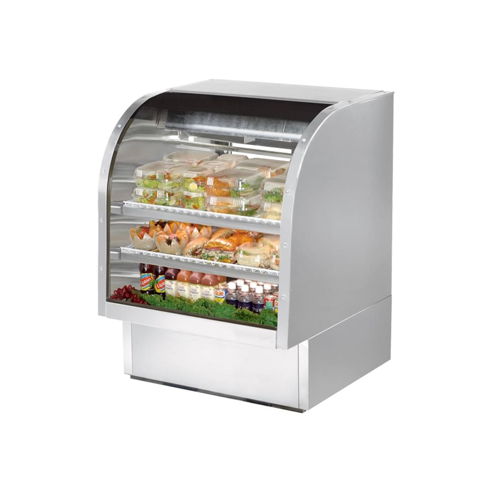 True TCGG-36-S-HC-LD 36" Full Service Deli Case with Curved Glass