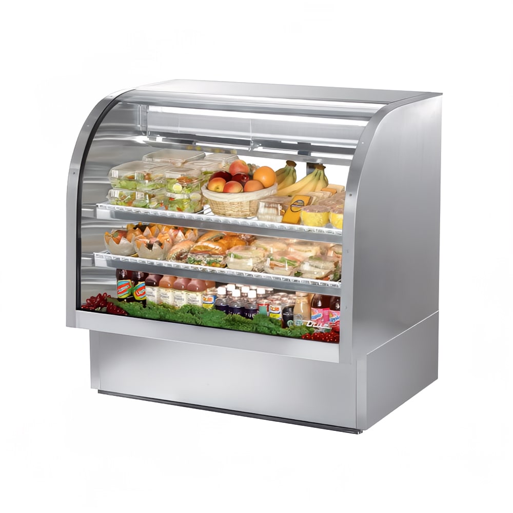 True TCGG-48-S-HC-LD 48" Full Service Deli Case with Curved Glass