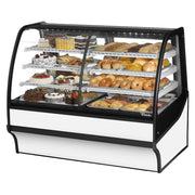True TDM-DZ-59-GE/GE-W-W 59" Dual Zone Refrigerated Bakery Display Case