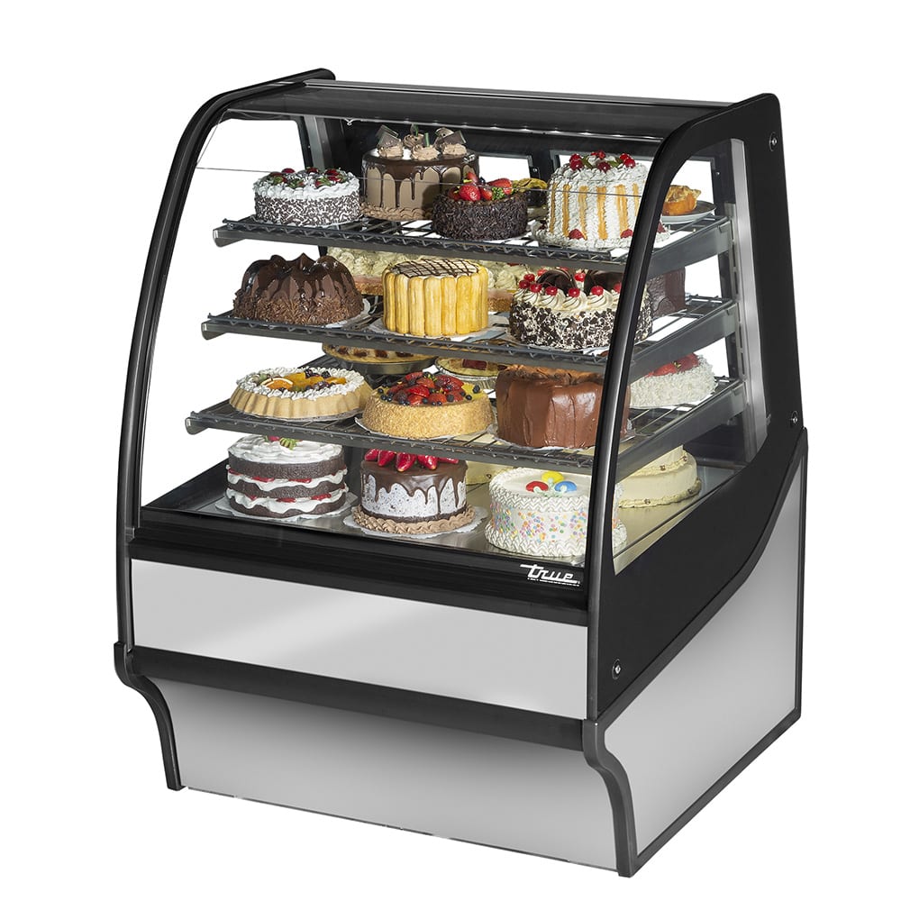 True TDM-R-36-GE/GE-S-S 36" Refrigerated Bakery Display Case