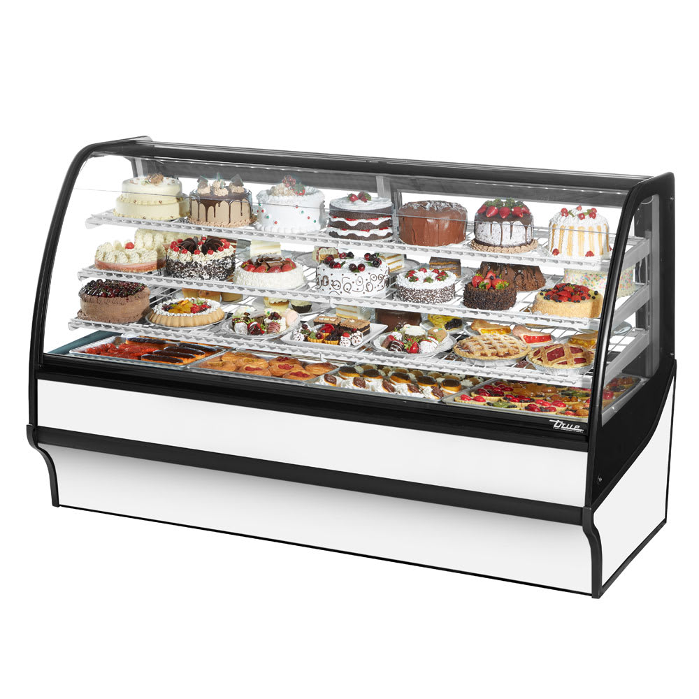 True TDM-R-77-GE/GE-W-W 77" Display Case