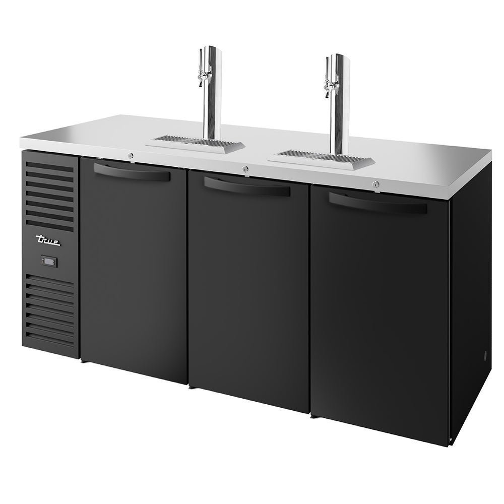 True TDR84-RISZ1-L-B-SSS-1 84" Kegerator Beer Dispenser - (4) Keg Capacity