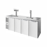 True TDR92-RISZ1-L-S-SSSS-1 92" Kegerator Beer Dispenser - (4) Keg Capacity