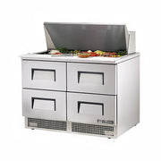 True TFP-48-18M-D-4-HC 48" 18-Pan 4-Drawer Food Prep Table