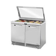 True TFP-48-18M-FGLID-HC~SPEC3 48" 18-Pan Food Prep Table