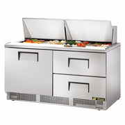True TFP-64-24M-D-2-HC 64" 24-Pan 2-Drawer Food Prep Table