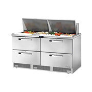 True TFP-64-24M-D-4-HC~SPEC3 64" 24-Pan 4-Drawer Food Prep Table