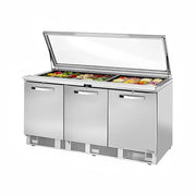 True TFP-72-30M-FGLID-HC~SPEC3 72" 30-Pan Food Prep Table