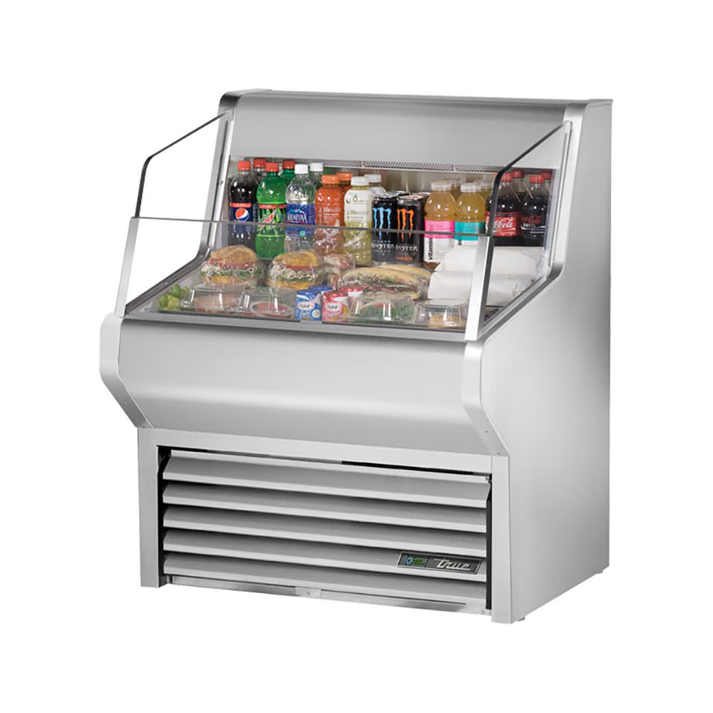True THAC-36-S-HC-LD 36" Open Air Merchandising Cooler