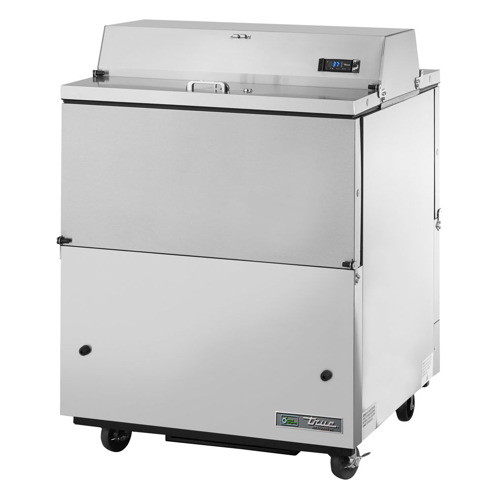 True TMC-34-DS-SS-HC 34" 4-Door 8-Crate Milk Cooler