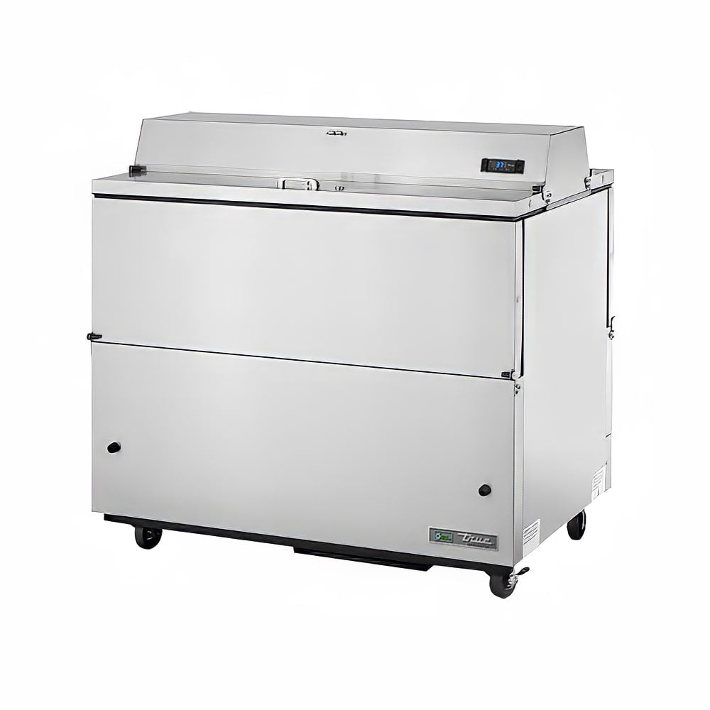 True TMC-49-S-DS-SS-HC 49" 4-Door 12-Crate Milk Cooler