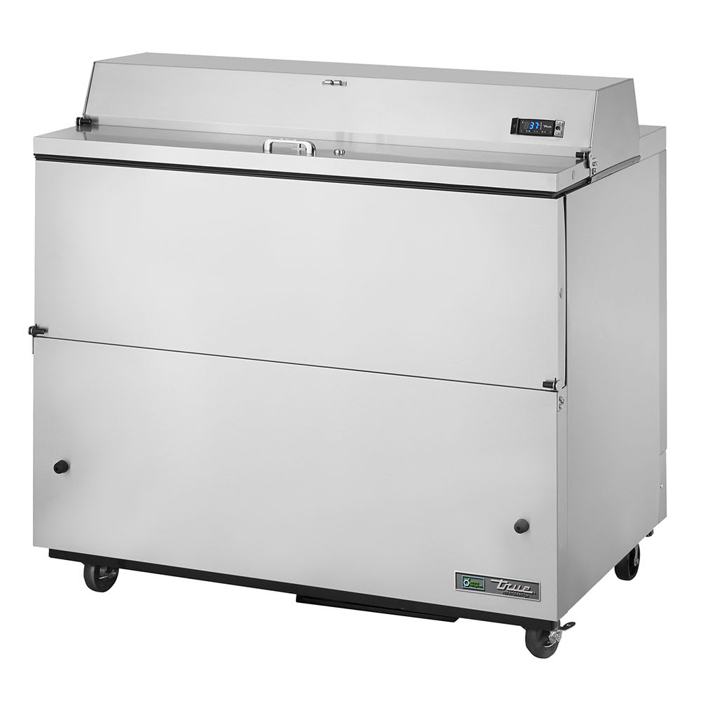 True TMC-49-S-SS-HC 49" 2-Door 12-Crate Milk Cooler