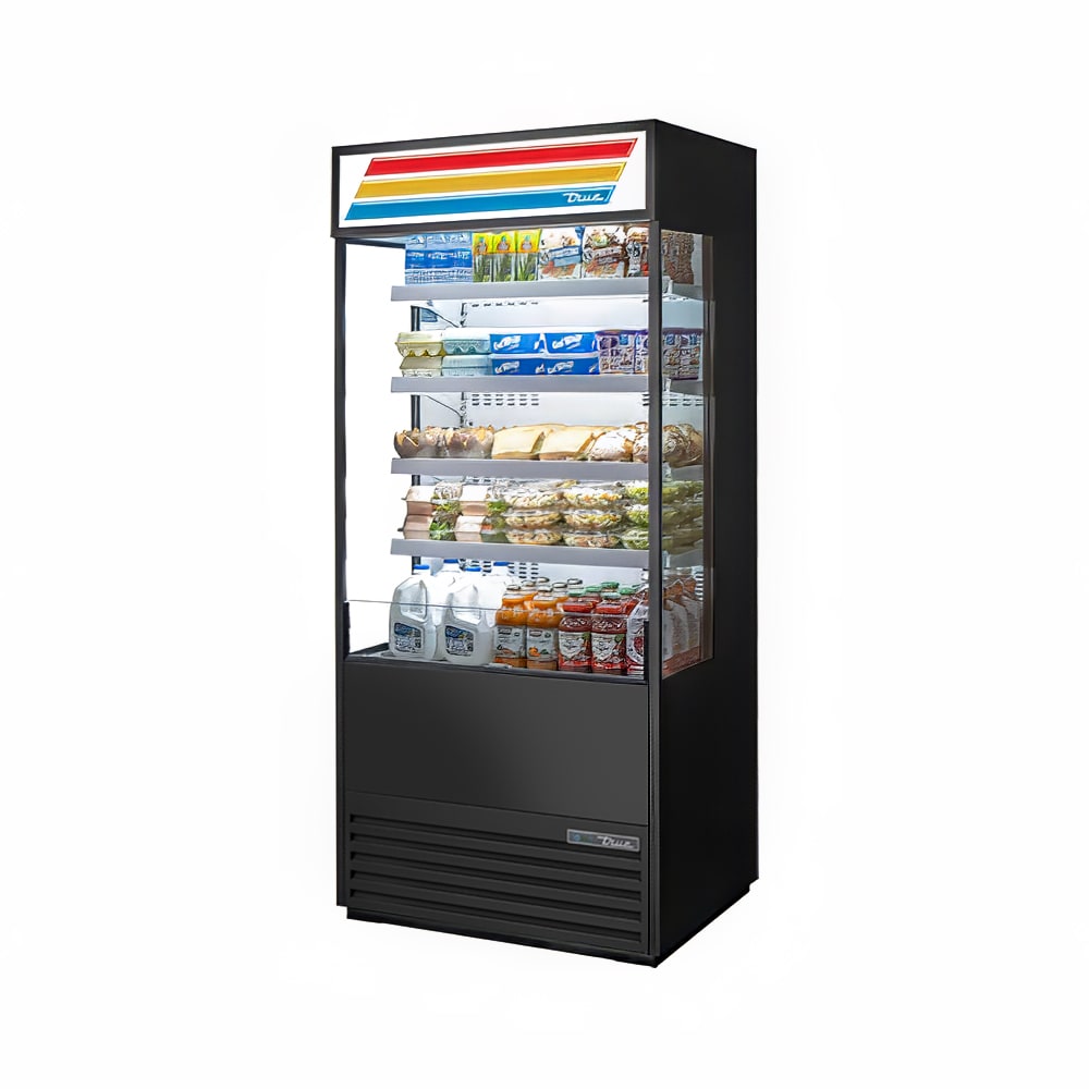 True TOAM-36GS-HC~TSL01 36" Open Air Grab & Go Merchandiser