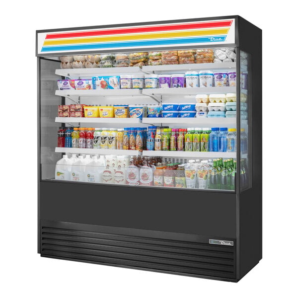 True TOAM-72GS-HC~TSL01 72" Open Air Merchandiser
