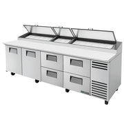True TPP-AT-119D-4-HC 119" 4-Drawer Pizza Prep Table