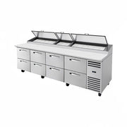 True TPP-AT-119D-8-HC~SPEC3 119" 3-Pan 8-Drawer Pizza Prep Table
