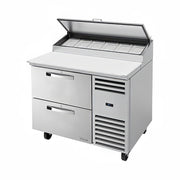 True TPP-AT-44D-2-HC~SPEC3 44" 3-Pan 2-Drawer Pizza Prep Table