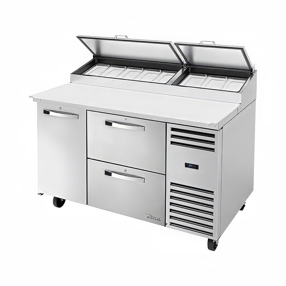 True TPP-AT-60D-2-HC 60" 2-Drawer Pizza Prep Table