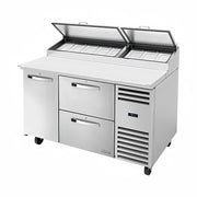 True TPP-AT-60D-2-HC~SPEC3 60" 3-Pan 2-Drawer Pizza Prep Table