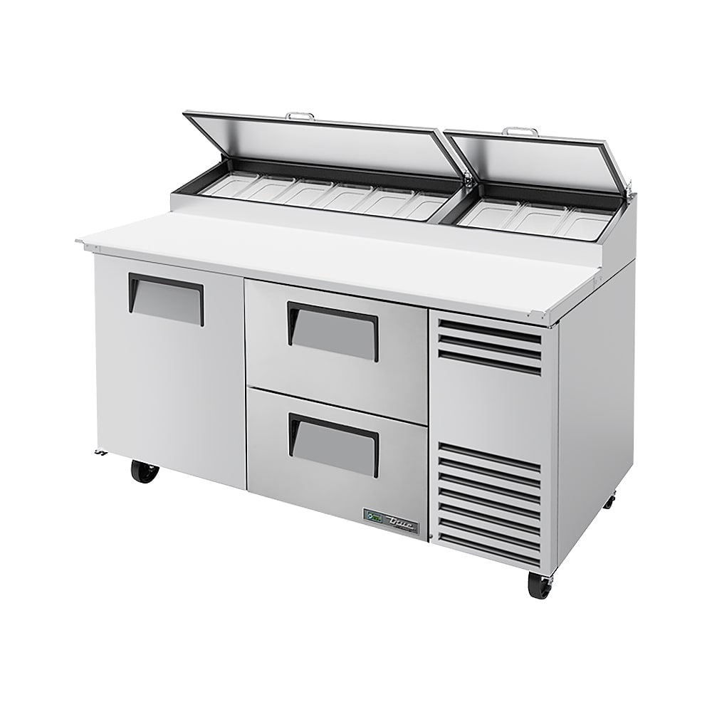 True TPP-AT-67D-2-HC 67" 2-Drawer Pizza Prep Table
