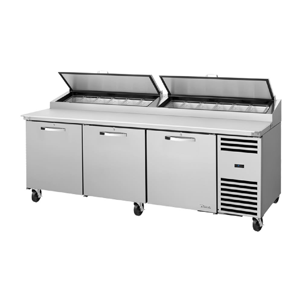 True TPP-AT2-93-HC~SPEC3 2" 93-Pan Pizza Prep Table