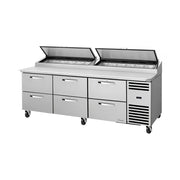 True TPP-AT2-93D-6-HC~SPEC3 2" 93-Pan 6-Drawer Pizza Prep Table