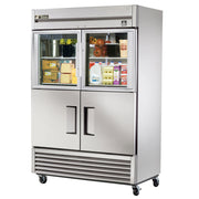 True TS-49-2-G-2-HC~FGD01 54" Glass Doors 2-Section Freezer