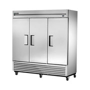 True TS-72F-HC 78" Solid Doors 3-Section Freezer