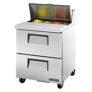 True TSSU-27-08D-2-HC 27" 8-Pan 2-Drawer Sandwich/Salad Prep Table