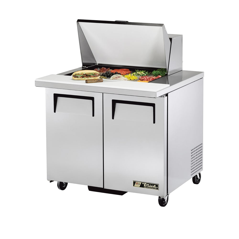True TSSU-36-15M-B-HC 36" 15-Pan Sandwich/Salad Prep Table