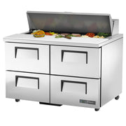 True TSSU-48-12D-4-HC 48" 12-Pan 4-Drawer Sandwich/Salad Prep Table