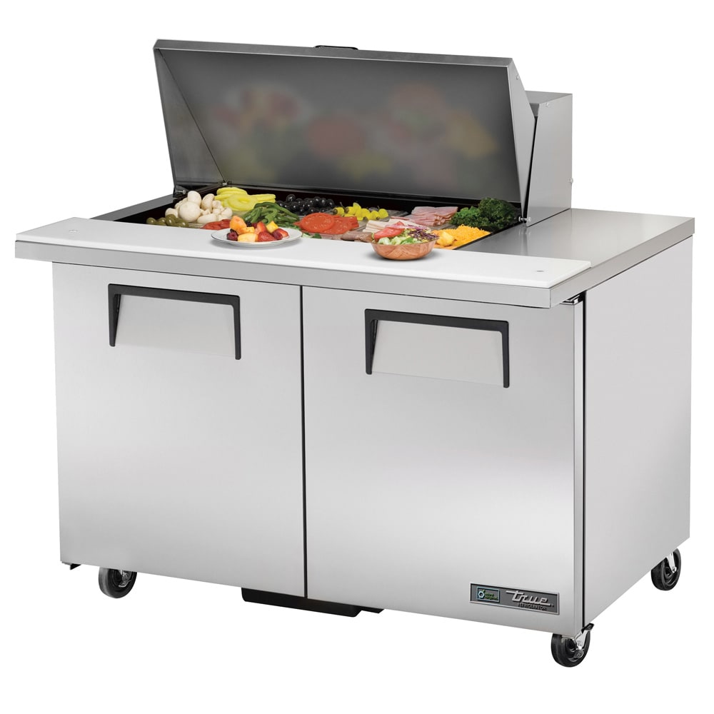 True TSSU-48-15M-B-HC 48" 15-Pan Sandwich/Salad Prep Table