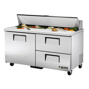 True TSSU-60-16D-2-HC 60" 16-Pan 2-Drawer Sandwich/Salad Prep Table
