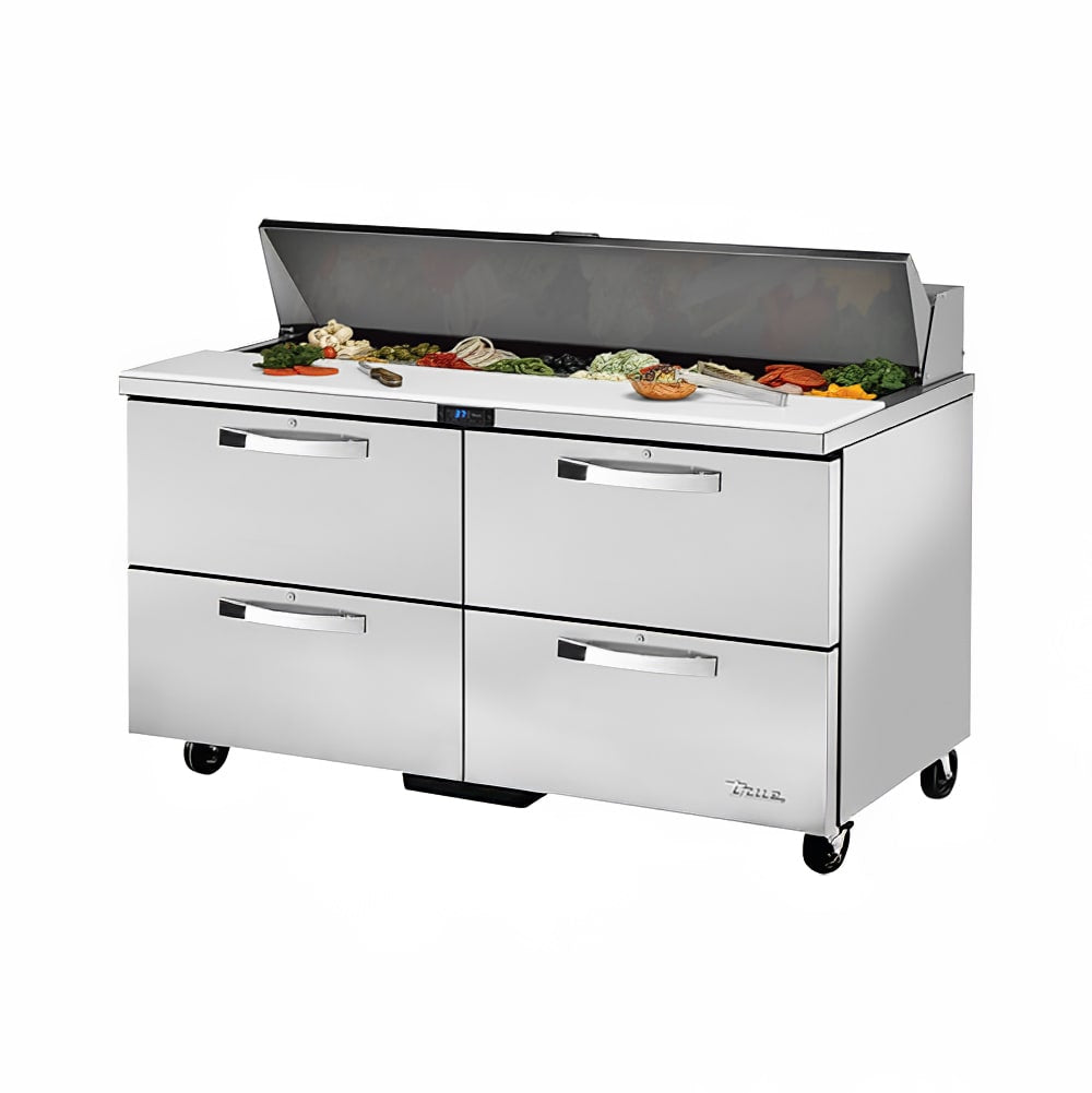 True TSSU-60-16D-4-HC~SPEC3 60" 16-Pan 4-Drawer Sandwich/Salad Prep Table