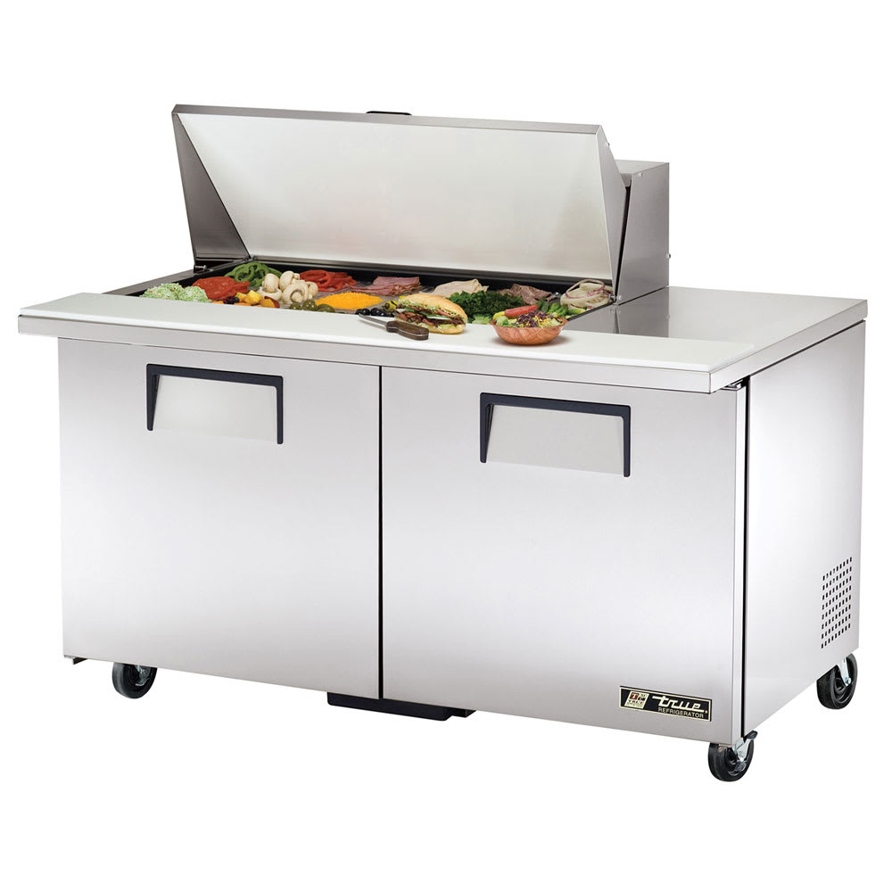 True TSSU-60-18M-B-HC 60" 18-Pan Sandwich/Salad Prep Table