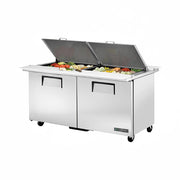 True TSSU-60-24M-B-DS-ST-HC 60" 24-Pan Sandwich/Salad Prep Table