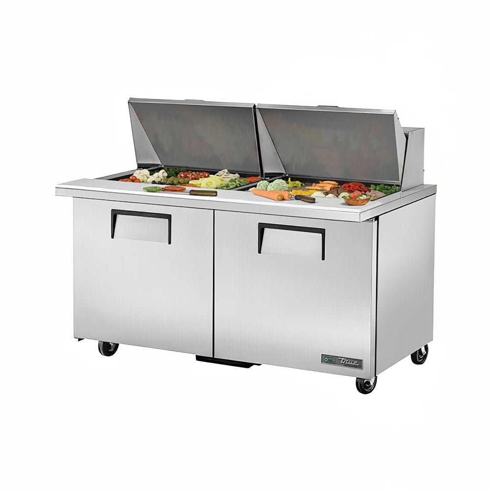 True TSSU-60-24M-B-ST-HC 60" 24-Pan Sandwich/Salad Prep Table
