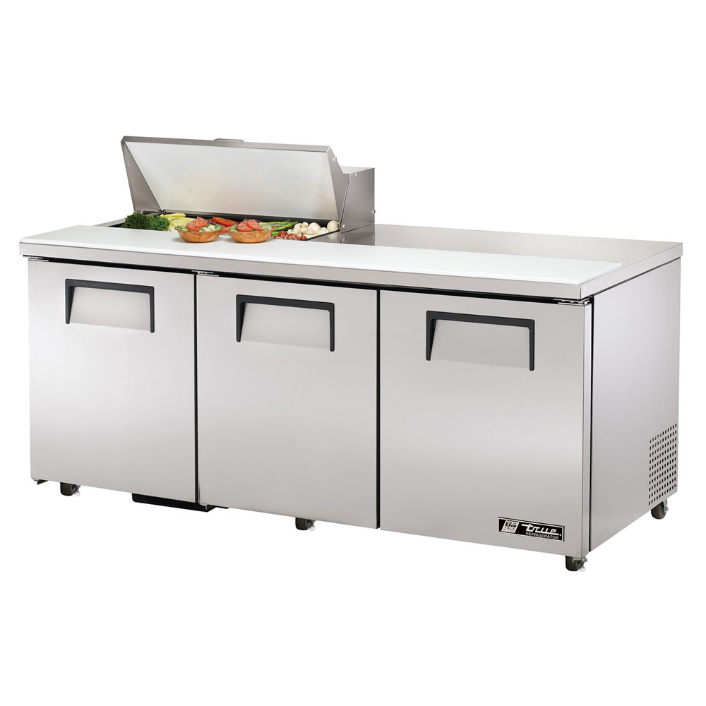 True TSSU-72-08-HC 72" 8-Pan Sandwich/Salad Prep Table