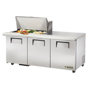 True TSSU-72-15M-B-HC 72" 15-Pan Sandwich/Salad Prep Table