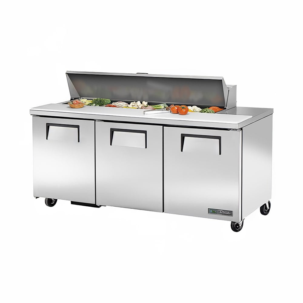True TSSU-72-16-HC 72" 16-Pan Sandwich/Salad Prep Table