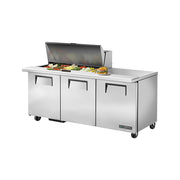 True TSSU-72-18M-B-HC 72" 18-Pan Sandwich/Salad Prep Table