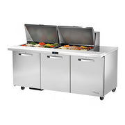 True TSSU-72-24M-B-ST-HC~SPEC3 72" 24-Pan Sandwich/Salad Prep Table